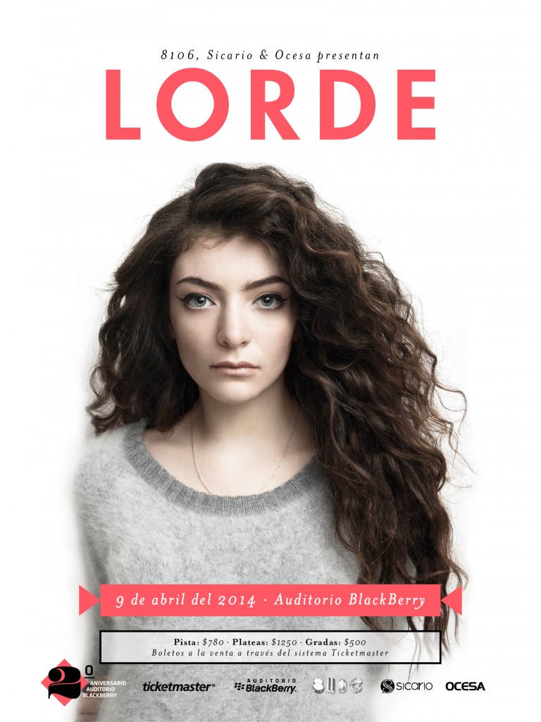 Lorde en México; ¡regresa el Auditorio BlackBerry!