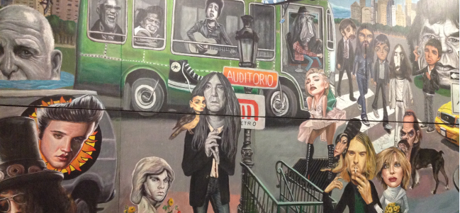 Próxima estación: El mural de Auditorio Nacional.